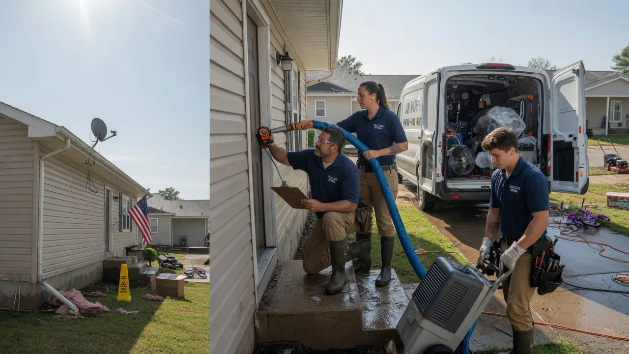 Ceiling Water Damage Restoration in Hillsboro, IA near me